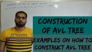 Construction of AVL tree