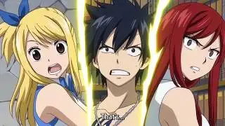 Fairy Tail OVA - Lucy falls off the ladder