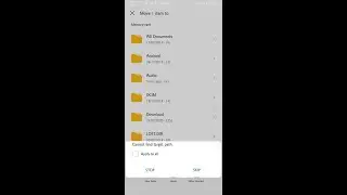 How can Move a file shows can't find target path | Internal storage to Memory card | File transfer