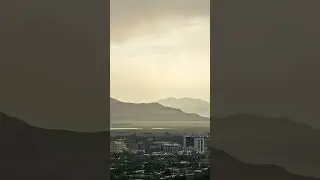 Stock Video - Time lapse of storm blowing rain and dust through the City of Provo