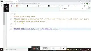 THE BLUNDER -HACKERRANK SOLUTION || SQL || IN ORACLE