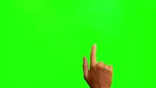 mano  dando click chroma key