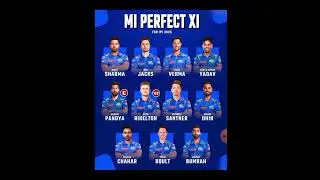 IPL Team Mumbai Indians Strongest Playing 11 for IPL 2025, #iplauction #miplayers #mumbaiindians