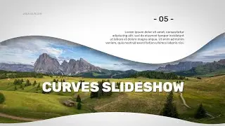 Curves Slideshow | VEGAS Pro Template