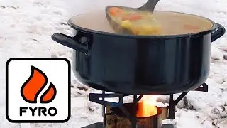 Outdoor cooking: Simple pea soup with 