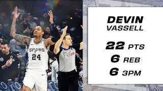 Devin Vassell on FIRE from Downtown with 6 3PM in Philadelphia!