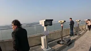 Aegibong Observatory. North Korea view from South Korea