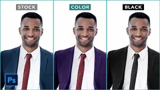 Selective Color Change - Turn Any Color Into Black | Photoshop Tutorial