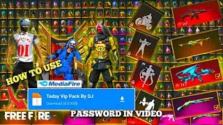 AFTER 4MB UPDATE ❗️FREE FIRE VIP GLITCH PACK❗️ALL EMOTE❗️ALL GUN SKIN❗️PASSWORD IN VIDEO