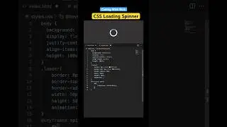 Create a CSS Loading Spinner in 30 Seconds | Easy Tutorial 
