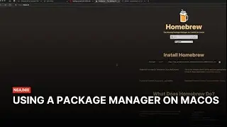USING A PACKAGE MANAGER ON MACOS