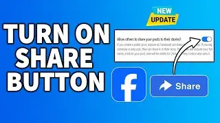 How to turn on share button in Facebook [update 2024]