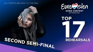 Eurovision 2021: Top 17 of the Second Semi-Final - First Rehearsals