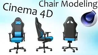 CHAIR 3D MODELING | DX RACER |CINEMA 4D