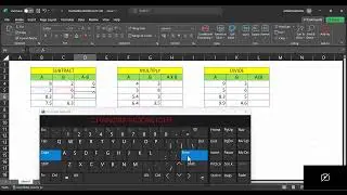 SUBTRACT in excel