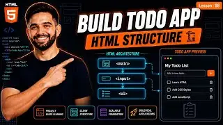 How to Create a Todo List App in HTML & CSS | HTML Structure Tutorial