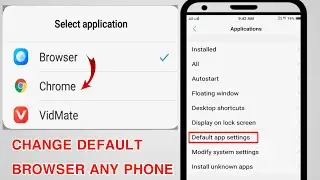 How To Set Chrome As Default Browser In Any Phones | Chrome Ko Default Browser Kaise Set Kare