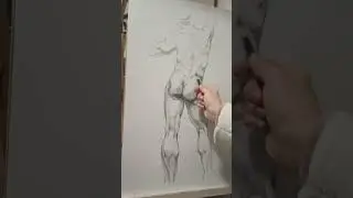 быстрое рисование, угольный карандаш