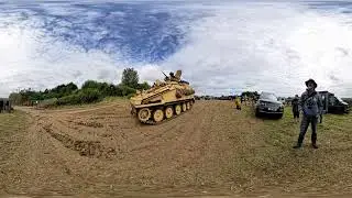 360 VR Video: Tanks, Trucks & Firepower Show 2024 - Military Vehicles Enter the Show Arena