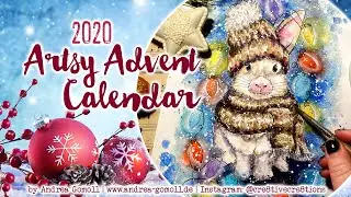 Artsy Advent Calendar 2020: Whimsical Snow Bunny