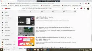 ''An Error Occured While Converting With a Codec''-How To Fix It? (NOT A TUTORIAL)