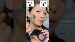 😡Angry Girl Vs 😊Happy Girl Makeup Look | 
