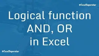 Excel Logical function - AND function, OR function | Excel in Hindi
