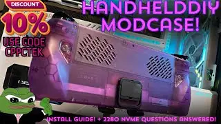 ULTIMATE ROG ALLY BACKPLATE! HandheldDIY Modcase Unboxing & Install Guide + 2280 NVME *FITMENT?