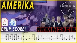 Amerika - Rammstein | DRUM SCORE Sheet Music | 