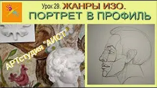 Портрет в профиль. Урок 29.