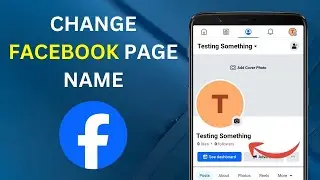 How To Change Facebook Page Name [EASY]