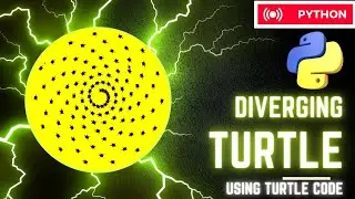Diverging Turtle using python code | Python Programming Hub