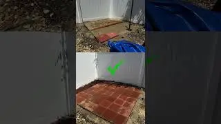 Backyard shed install completion. #shedlife #pavers  #backyard makeover