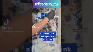 Fairy Tumbler on a 32 oz tumbler using alcohol ink..in progress