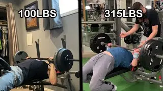 BENCHPRESS TRANSFORMATION 100LBS - 315LBS 19 - 21 YEARS OLD