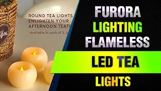 Furora LIGHTING Flameless LED Tea Lights, Votive Tealight Candles Battery Operated - Real Wax