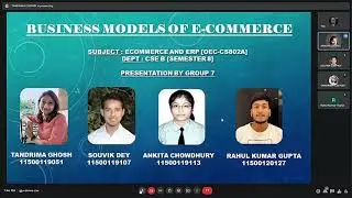 Business models of E-Commerce