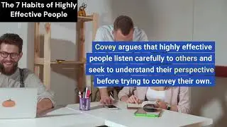 Book Summary - The 7 Habits of Highly Effective People