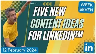 5 LinkedIn Content Suggestions for this week -  LinkedIn Content Strategy: (Post Ideas for Growth)