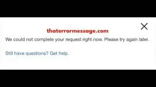 We could not complete your request right now (Hulu)
