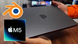 Blender 5.0 On M5 MacBook Pro 14