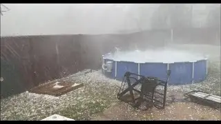Umbrella Goes Flying as Damaging Storm Sweeps Through Rock Hill