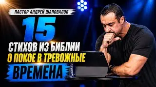 15 СТИХОВ ИЗ БИБЛИИ о покое в тревожные времена ✦ Пастор Андрей Шаповалов