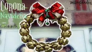 CHRISTMAS WREATH 🎄 with PLASTIC BOTTLES / Recycling ♻️/ EASY // Variations :D