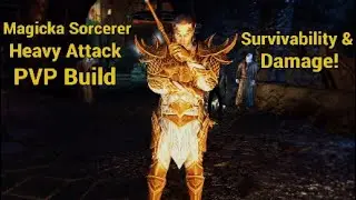 ESO PVP - Magicka Sorcerer Heavy Attack Build (Necrom)