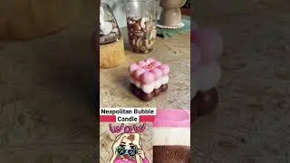 Neapolitan Bubble Candle Cube 😍