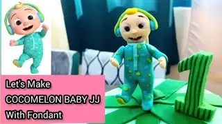 Cocomelon Baby JJ Fondant Cake Topper | JJ Character Making | Complete Tutorial | Samia's Kitchen