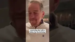 He wanted a cat for the longest time so his 60th birthday was the perfect moment 🥹🫶