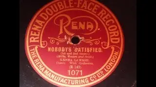 Rare 78rpm record labels no 75 "Rena Double Face record" Nobody's Satisfied Kenna Lawson 1071