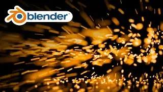 Blender Tutorial - How to Create Realistic Sparks!